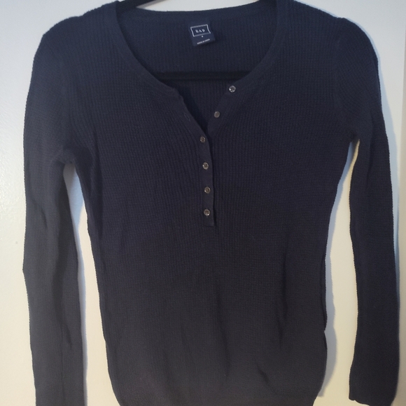 GAP The Octavia “Waffle Henley” Shirt — size s (57) - Picture 2 of 4